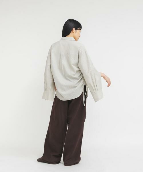 KBF / ケービーエフ シャツ・ブラウス | サイドドロストサッカーシャツ | 詳細24