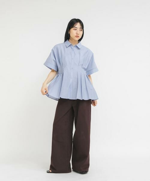 KBF / ケービーエフ シャツ・ブラウス | ウエストタックドルマンブラウス | 詳細4