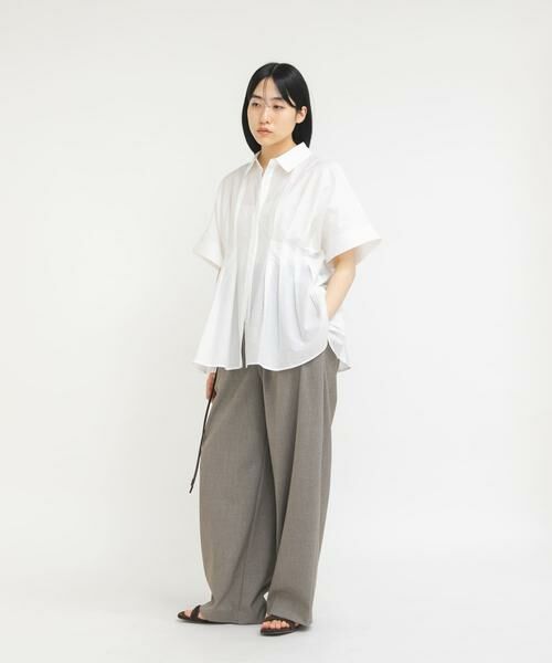 KBF / ケービーエフ シャツ・ブラウス | ウエストタックドルマンブラウス | 詳細17
