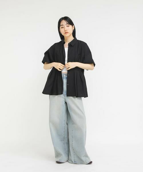 KBF / ケービーエフ シャツ・ブラウス | ウエストタックドルマンブラウス | 詳細26