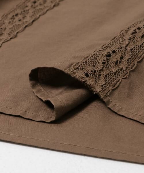KBF / ケービーエフ シャツ・ブラウス | MIXレースディティールブラウス | 詳細10
