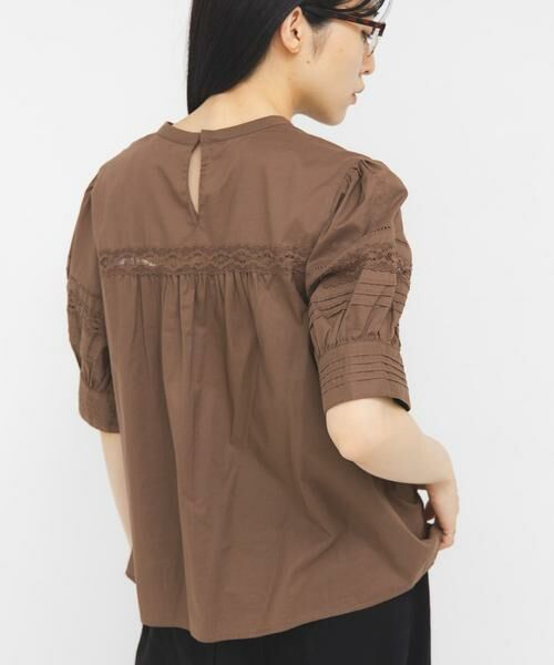 KBF / ケービーエフ シャツ・ブラウス | MIXレースディティールブラウス | 詳細2