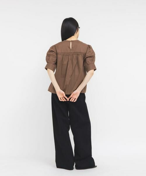 KBF / ケービーエフ シャツ・ブラウス | MIXレースディティールブラウス | 詳細5