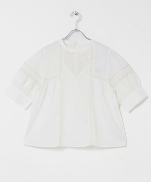 KBF / ケービーエフ シャツ・ブラウス | MIXレースディティールブラウス | 詳細13