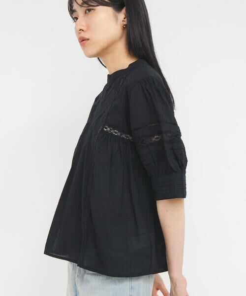 KBF / ケービーエフ シャツ・ブラウス | MIXレースディティールブラウス | 詳細16