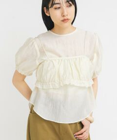 KBF / ケービーエフ シャツ・ブラウス | ブラトップビスチェSETブラウス