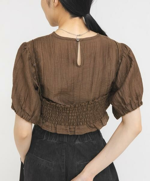 KBF / ケービーエフ シャツ・ブラウス | ブラトップビスチェSETブラウス | 詳細4
