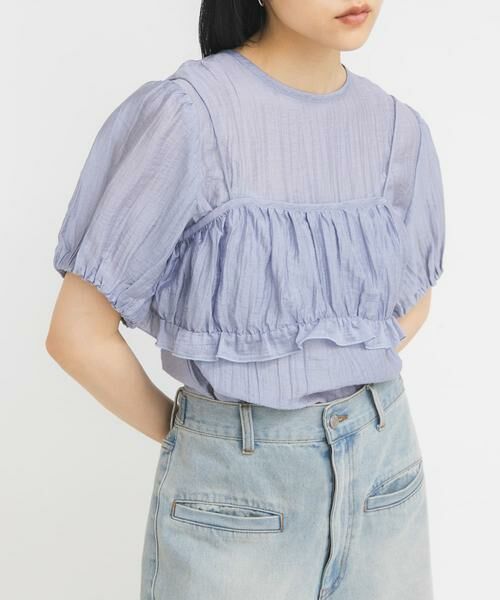 KBF / ケービーエフ シャツ・ブラウス | ブラトップビスチェSETブラウス | 詳細15