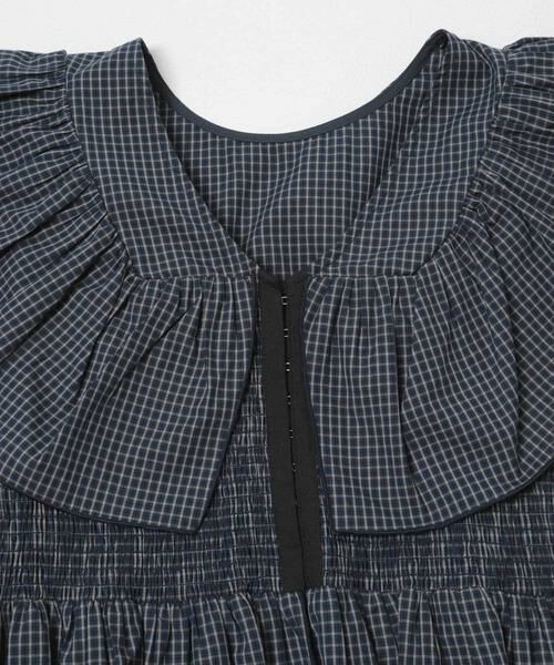KBF / ケービーエフ シャツ・ブラウス | フロントホックチェックフリルブラウス | 詳細9