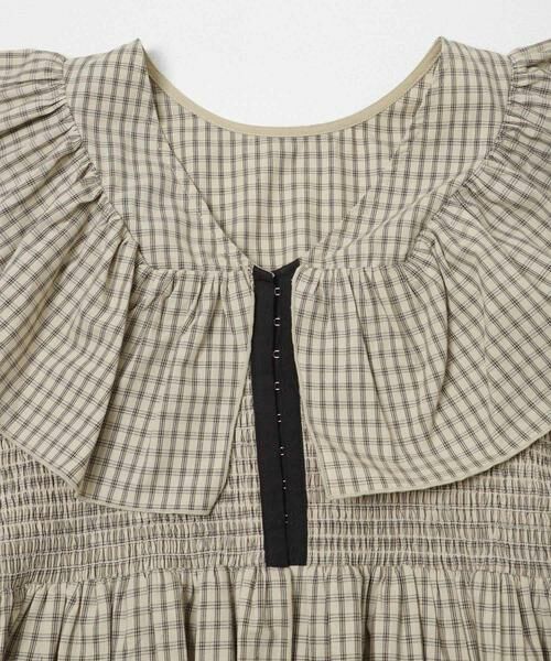 KBF / ケービーエフ シャツ・ブラウス | フロントホックチェックフリルブラウス | 詳細30
