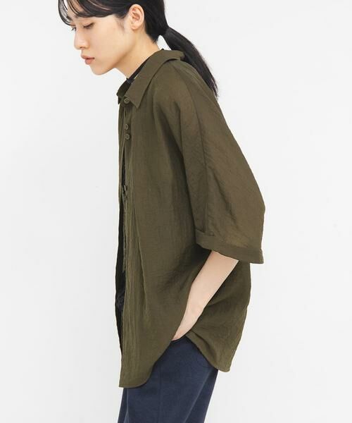 KBF / ケービーエフ シャツ・ブラウス | シアーフォルムシャツ | 詳細2