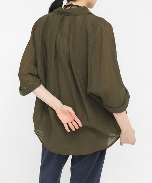 KBF / ケービーエフ シャツ・ブラウス | シアーフォルムシャツ | 詳細3