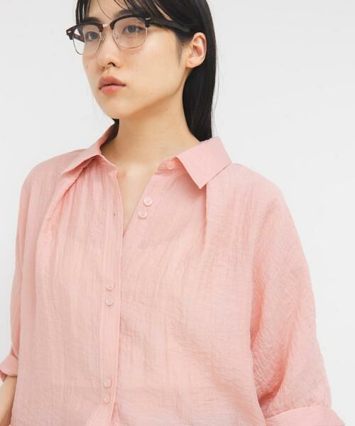 KBF / ケービーエフ シャツ・ブラウス | シアーフォルムシャツ | 詳細13