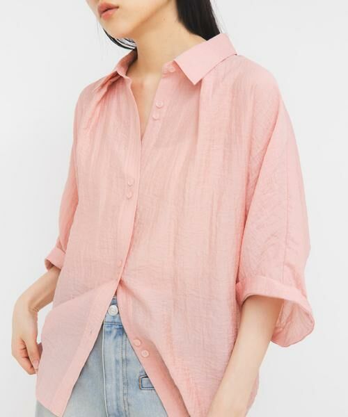 KBF / ケービーエフ シャツ・ブラウス | シアーフォルムシャツ | 詳細14