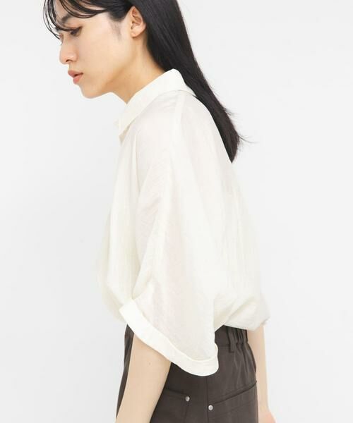 KBF / ケービーエフ シャツ・ブラウス | シアーフォルムシャツ | 詳細21