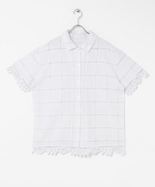 KBF / ケービーエフ シャツ・ブラウス | アイレットエンブロイダリーシャツ | 詳細7
