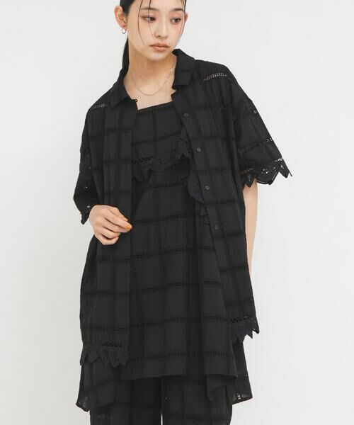 KBF / ケービーエフ シャツ・ブラウス | アイレットエンブロイダリーシャツ | 詳細9