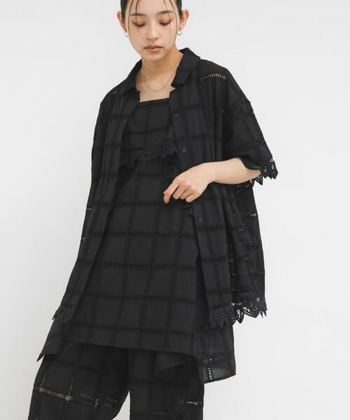 KBF / ケービーエフ シャツ・ブラウス | アイレットエンブロイダリーシャツ | 詳細10