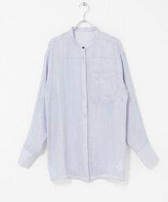 KBF / ケービーエフ シャツ・ブラウス | シャイニーシアーシャツ