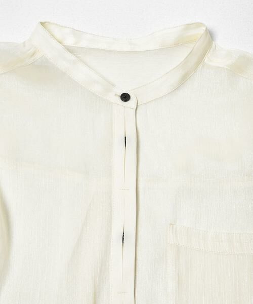 KBF / ケービーエフ シャツ・ブラウス | シャイニーシアーシャツ | 詳細21