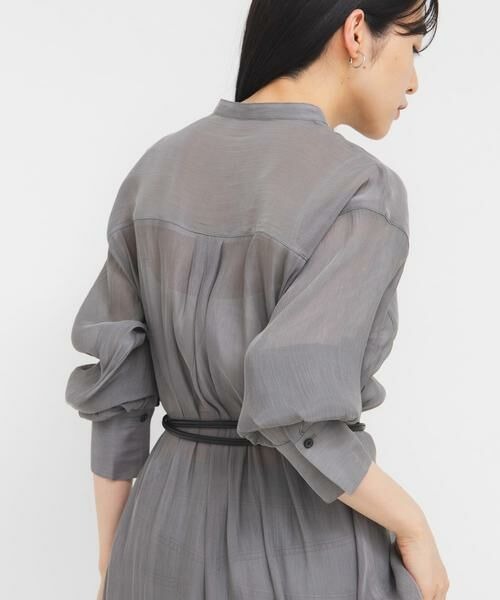 KBF / ケービーエフ シャツ・ブラウス | シャイニーシアーシャツ | 詳細23