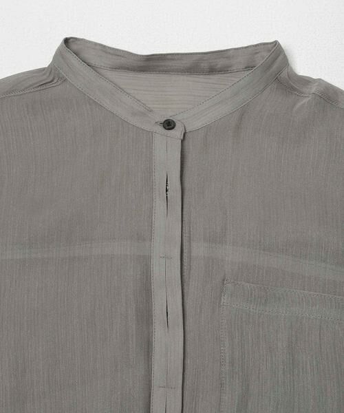 KBF / ケービーエフ シャツ・ブラウス | シャイニーシアーシャツ | 詳細28