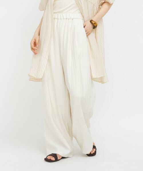 KBF / ケービーエフ その他パンツ | パイピングイージーパンツ（アイボリー）