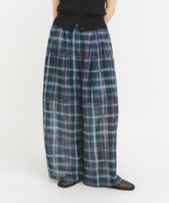 KBF / ケービーエフ その他パンツ | シアーチェックWIDEパンツ
