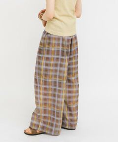 KBF / ケービーエフ その他パンツ | シアーチェックWIDEパンツ