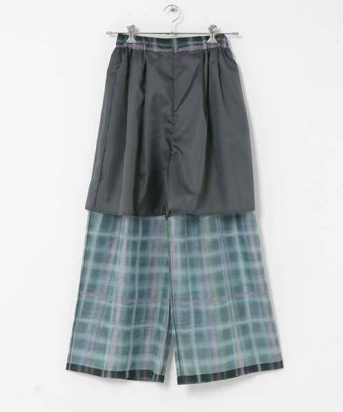 KBF / ケービーエフ その他パンツ | シアーチェックWIDEパンツ | 詳細11
