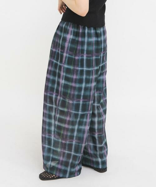 KBF / ケービーエフ その他パンツ | シアーチェックWIDEパンツ | 詳細2