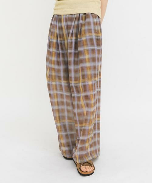 KBF / ケービーエフ その他パンツ | シアーチェックWIDEパンツ | 詳細15