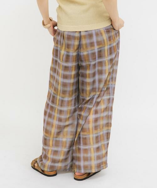 KBF / ケービーエフ その他パンツ | シアーチェックWIDEパンツ | 詳細16