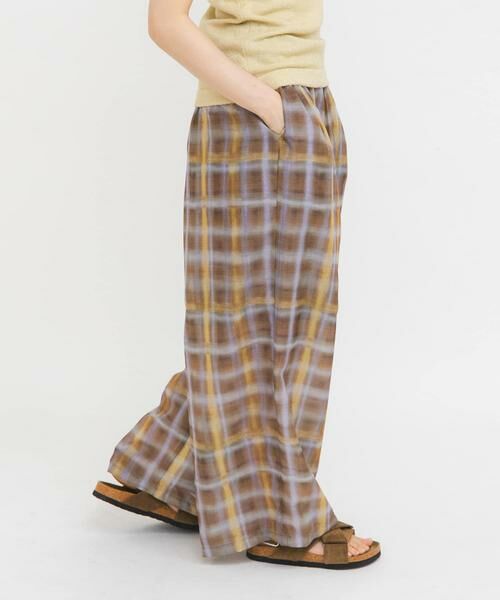 KBF / ケービーエフ その他パンツ | シアーチェックWIDEパンツ | 詳細17