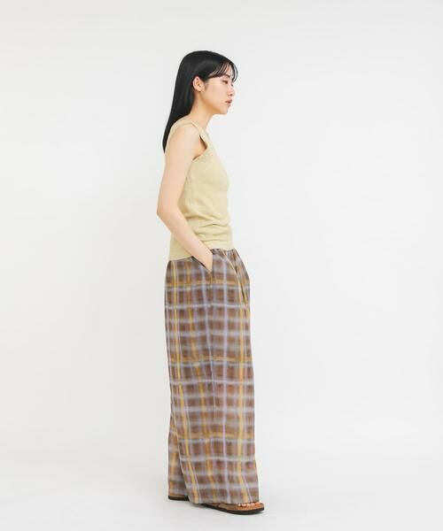 KBF / ケービーエフ その他パンツ | シアーチェックWIDEパンツ | 詳細20