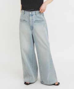 KBF / ケービーエフ デニムパンツ | WIDEレッグアジャストデニム