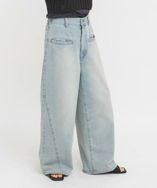 KBF / ケービーエフ デニムパンツ | WIDEレッグアジャストデニム | 詳細14