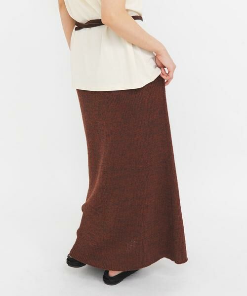KBF / ケービーエフ スカート | メランジRIBニットスカート | 詳細2