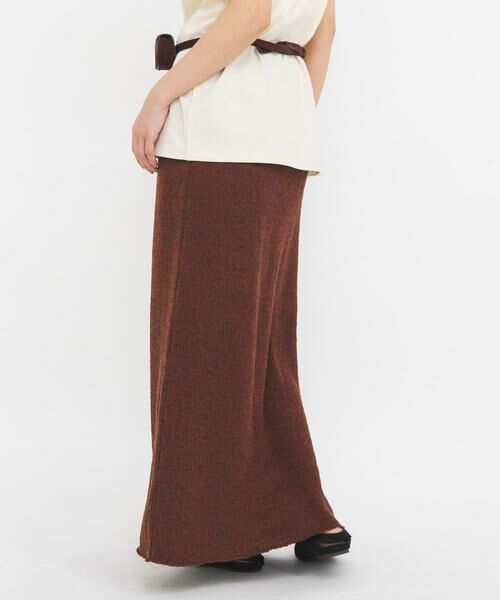KBF / ケービーエフ スカート | メランジRIBニットスカート（ブラウン系その他）