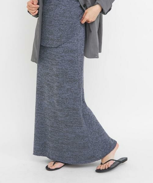 KBF / ケービーエフ スカート | メランジRIBニットスカート | 詳細15