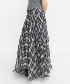 KBF / ケービーエフ スカート | サーキュラーチェックプリーツスカート