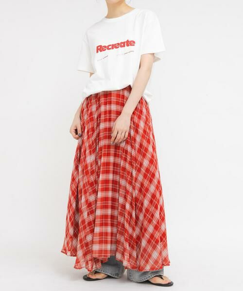 KBF / ケービーエフ スカート | サーキュラーチェックプリーツスカート | 詳細5