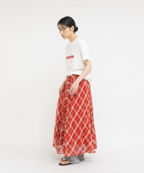 KBF / ケービーエフ スカート | サーキュラーチェックプリーツスカート | 詳細6