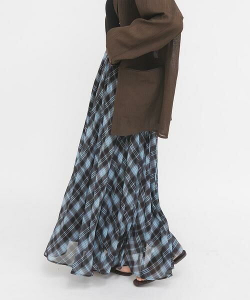 KBF / ケービーエフ スカート | サーキュラーチェックプリーツスカート | 詳細11