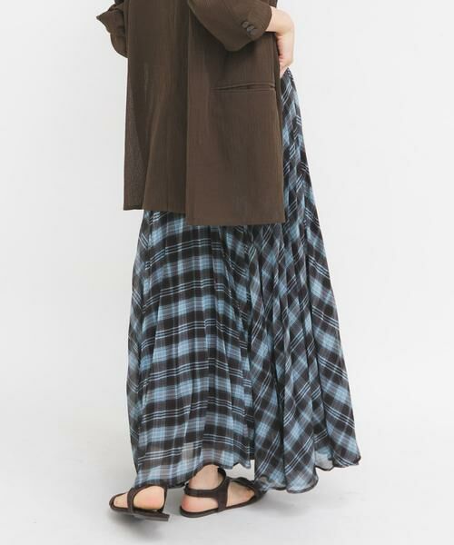 KBF / ケービーエフ スカート | サーキュラーチェックプリーツスカート | 詳細12