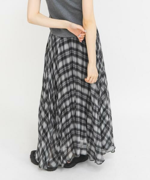 KBF / ケービーエフ スカート | サーキュラーチェックプリーツスカート | 詳細20