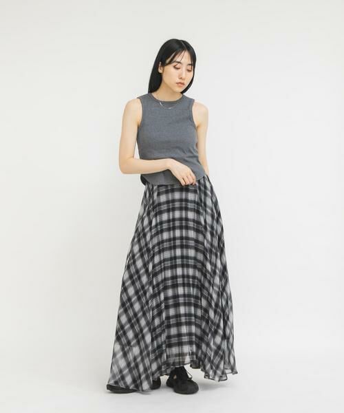 KBF / ケービーエフ スカート | サーキュラーチェックプリーツスカート | 詳細23