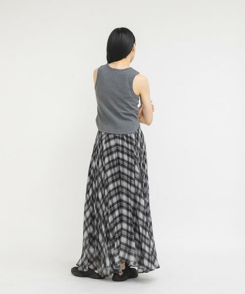 KBF / ケービーエフ スカート | サーキュラーチェックプリーツスカート | 詳細24