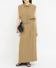 KBF / ケービーエフ セットアップ | タックブラウスSETスカート