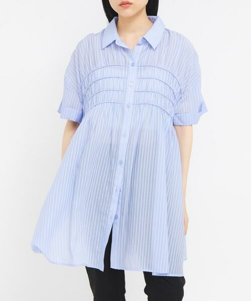 KBF / ケービーエフ ワンピース | ターンナップシャーリングミニワンピース | 詳細1